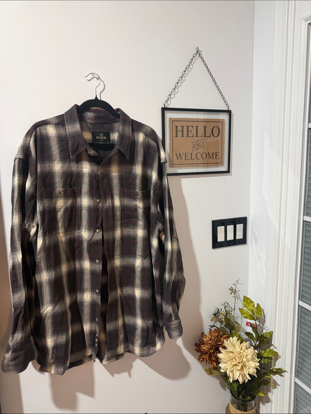 RedHead Brown and Cream Plaid Button-Down Shirt